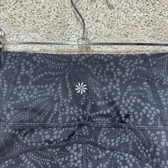 Athleta Contender Reflective 7/8 Tight Womens XXS Black Side Zip Pockets Legging - Picture 12 of 16